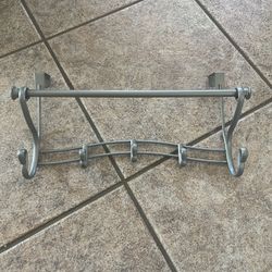 16 in. Over the Door Hook Rack