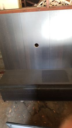 TV stand with glass shelve