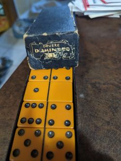 Antique DRUEKE Domino Set