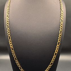 14K Figaro Chain 25” 6mm 30.3g