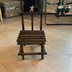 Mini Chair Made Out Of Old Barn Wood