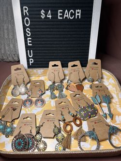 Boho Earrings $4 Each Set! 