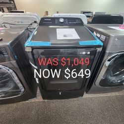 9.0 Cu. Ft. Mega Capacity Smart Wifi Enabled Front Load Gas Dryer With Turbo 