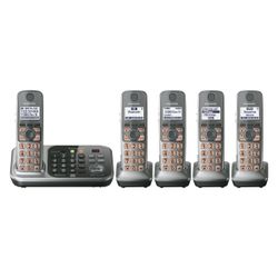Panasonic Cordless Phone System with Answering Machine & 5 Handsets 