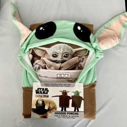 Star Wars Mandalorian Hooded Poncho/toalla Poncho De Capucha 23.6”x 47.2”