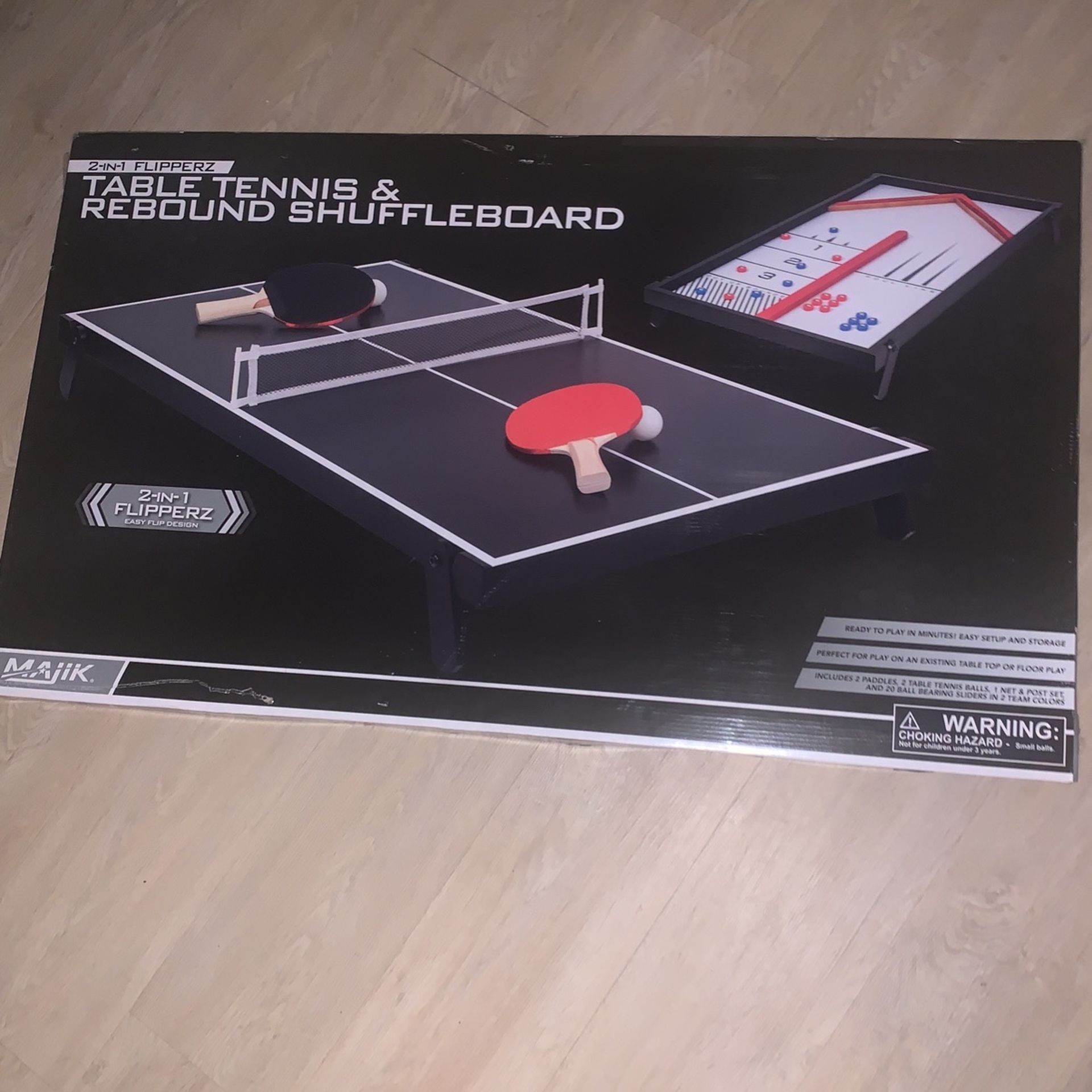 Table Tennis & Rebound Shuffleboard