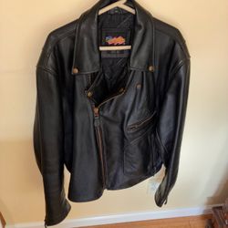 Black Leather Motorcycle Jacket