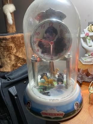 Gone With The Wind Antique Clock