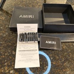 Amiri  leather belt new