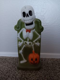 Halloween Skeleton Blow Mold Decoration
