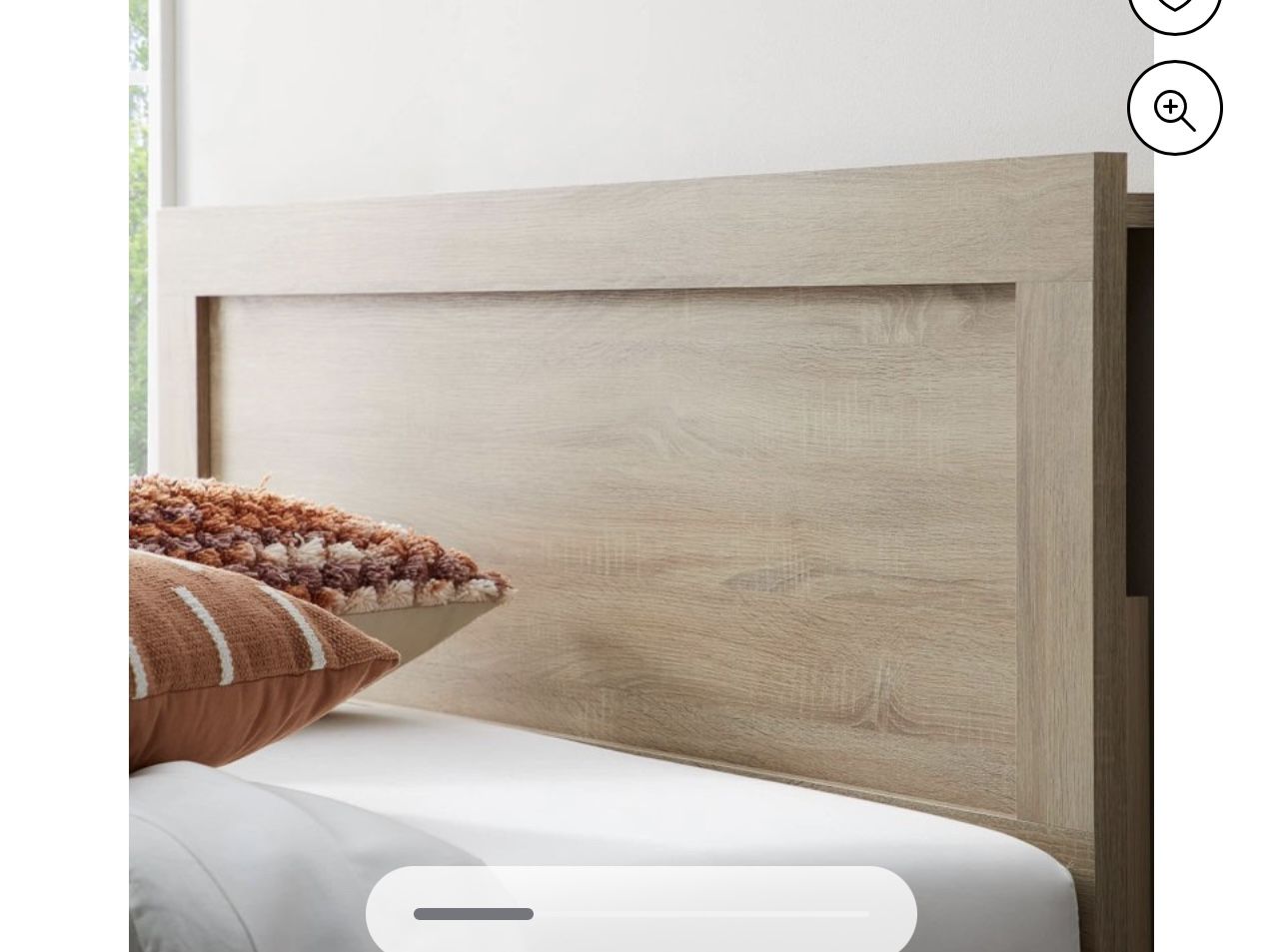 Rest Haven Classic Wood Headboard King Beige