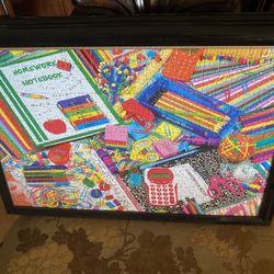 5 Framed Jigsaw Puzzles. 18”x24”  $3 Each