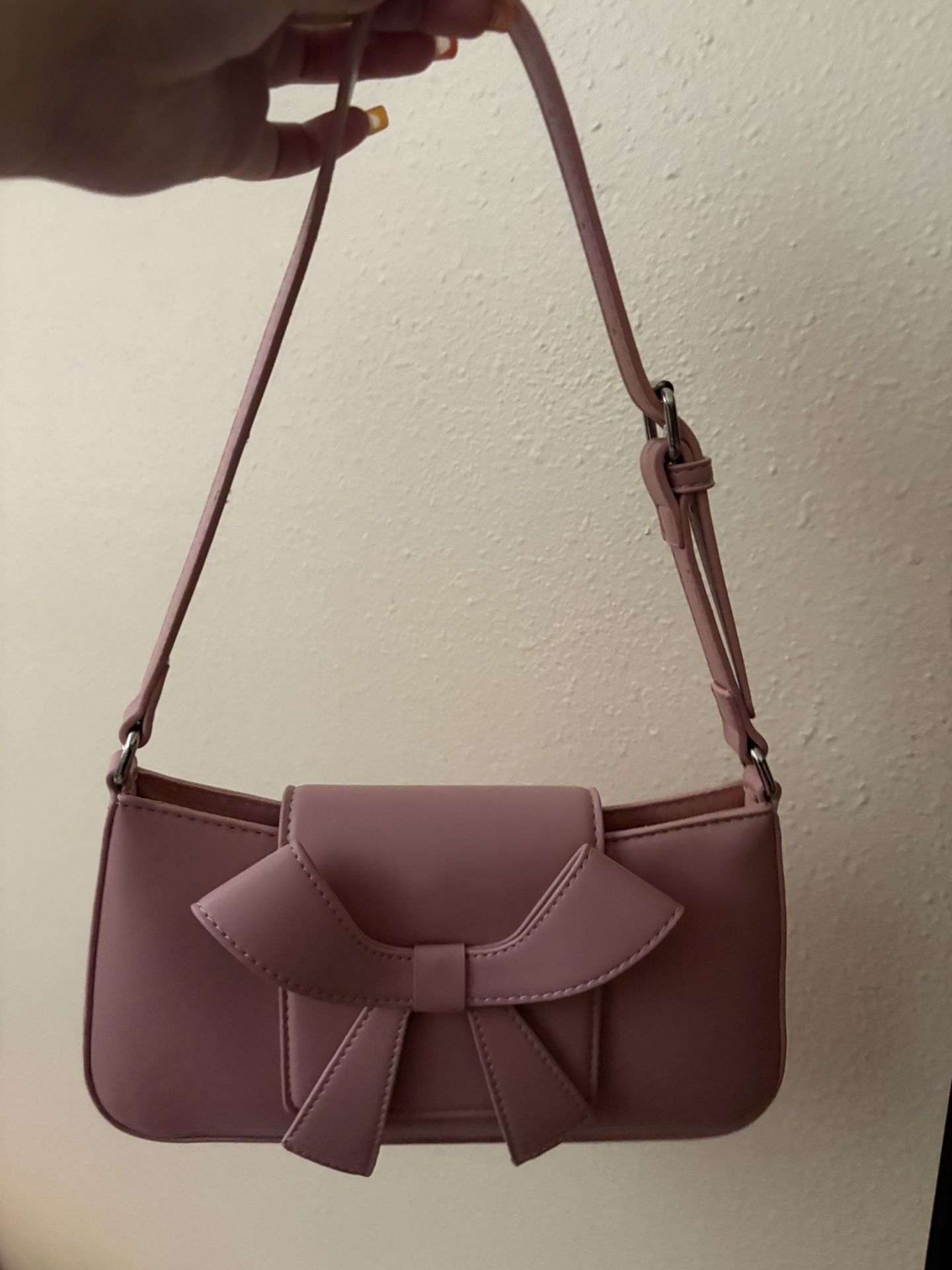 Pink Bow Shoulder Bag