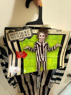 Beetlejuice Halloween Costume Size 4-6