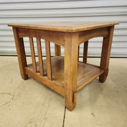 Wood End Table