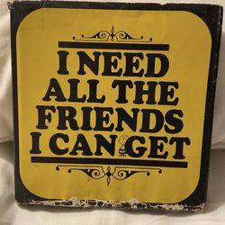 Vintage I Need All The Friends I Can Get Charles Shultz Peanuts Author