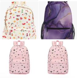 Back to school backpacks, $20 ea, NEW