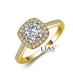 New 18k Yellow Gold Engagement Ring 