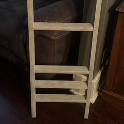 Bunkbed ladder or Blanket ladder / straight bunk ladder - home decor- grey 14 1/2 W x  43 H