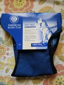 Dog seat belt harness