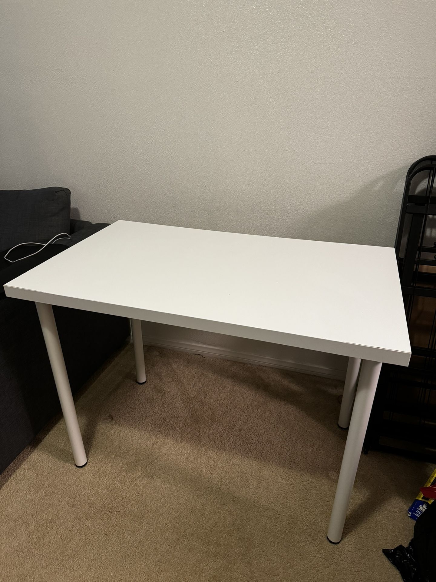 WHITE TABLE 40” X 23”