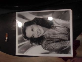 Vintage Black and White Glamour Portrait Photo