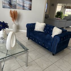 Velvet Sofa Set