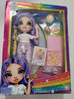 Rainbow High Junior High Violet Willow Pajama Party 10” Fashion Doll