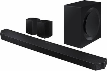 Samsung - HW-Q990B 11.1.4ch Soundbar with Wireless Dolby Atmos / DTS:X and Rear Speakers - Black