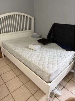 Full size bed frame and headboard