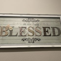 Blessed Art Frame 19"x39"