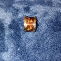 Michael Kors Tortoise Shell  Ring Sz 6