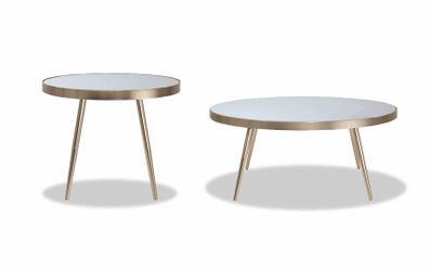 Living room mirror tables