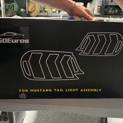 Mustang S550 Euros Tail Lights Black 2018-2023