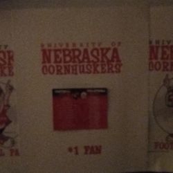 Homemade Nebraska Posters Good Condition Size 11&13 Size $5.00 Each 