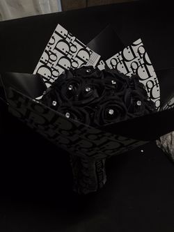Glitter Black Bouquet