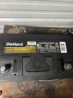 Die hard, gold car battery