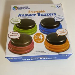 LEARNING RESOURCES Recordable Answer Buzzers LIKE NEW for Autism, Speech Therapy