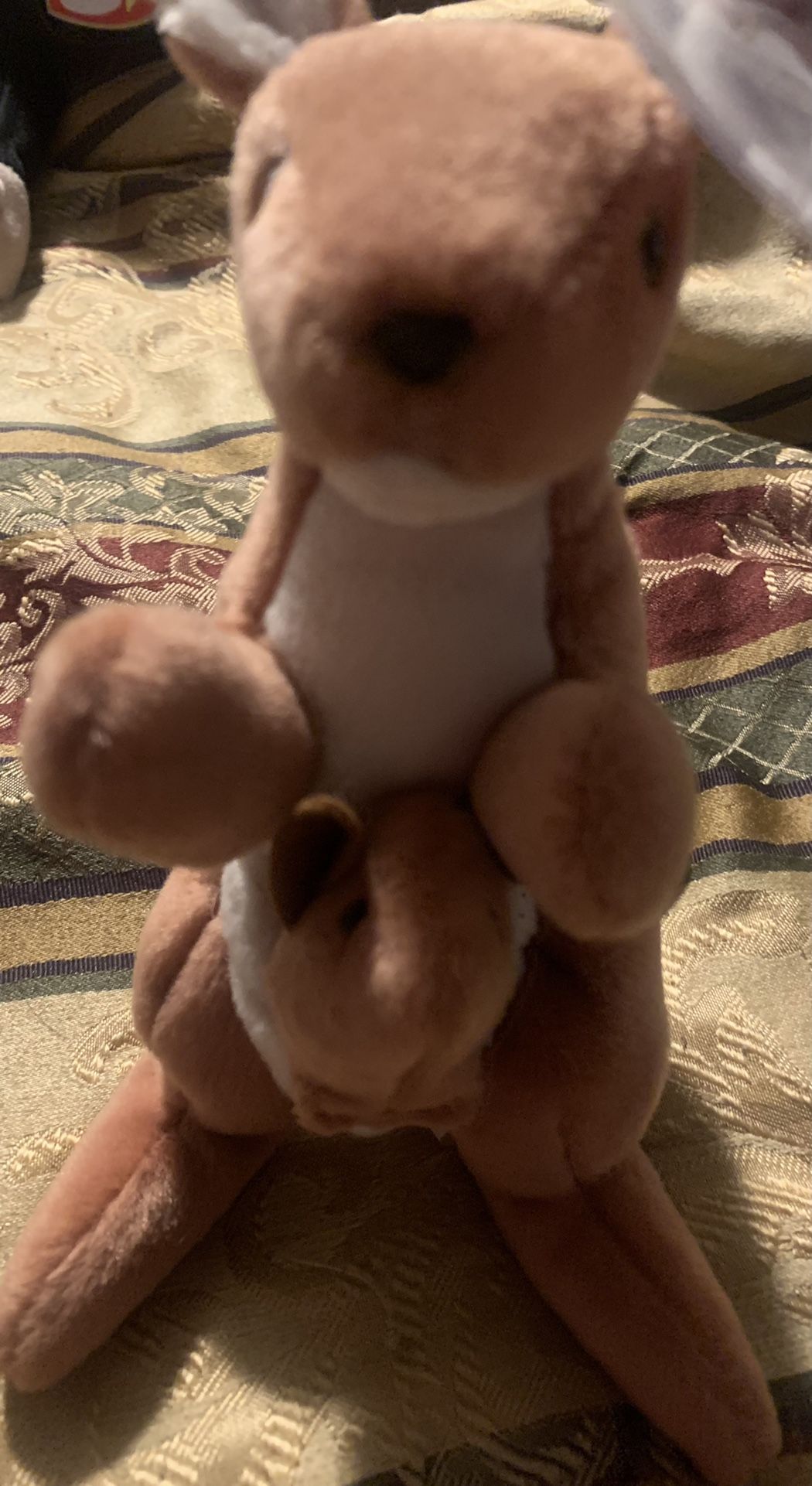 NEW!! Super cute, extra rare “pouch” beanie baby. PVC pellets.