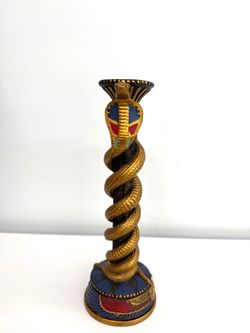 Egyptian Cobra Candle Holder / Decorative Accent