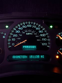 GMC Denali gauge cluster
