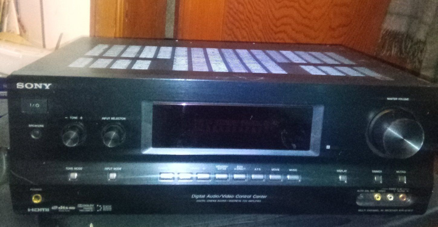 Sony Recever And Polk Audio Bass Box