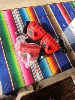3 Milwaukee Battery Chargers