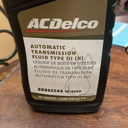 7 Quarts  Ac Delco III Transmission Fluid 