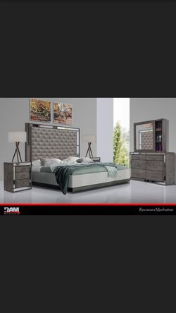 GREY BEDROOM SET