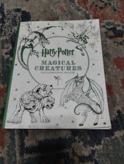 Harry potter magical creatures coloring book