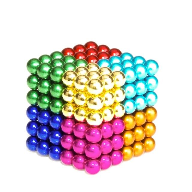 5MM 216 Pieces Multicolored Building Balls STEM Brain Game Puzzle Fidget