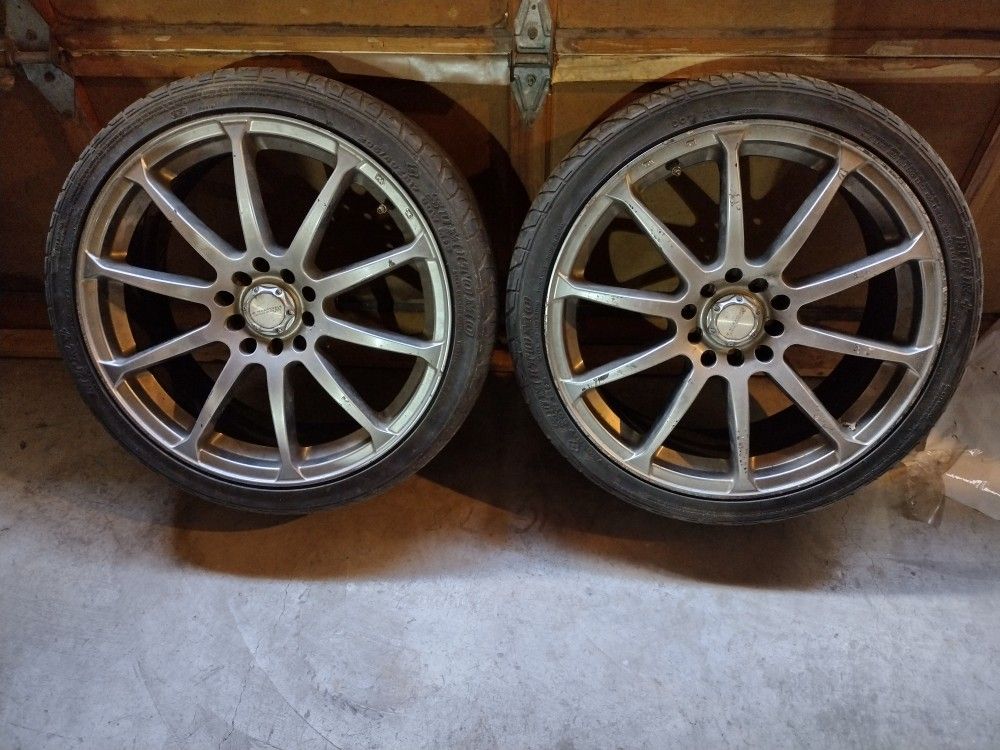 Two Rims And Tires