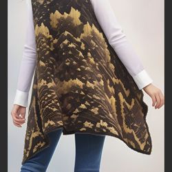 Net Bijorca Longline One Size CARDIGAN sweater Wrap Vest