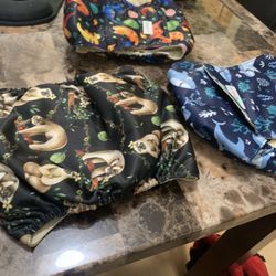 Male Dog Diapers - Medium 3 Pack | Sloths, Sharks & Dinosaurs